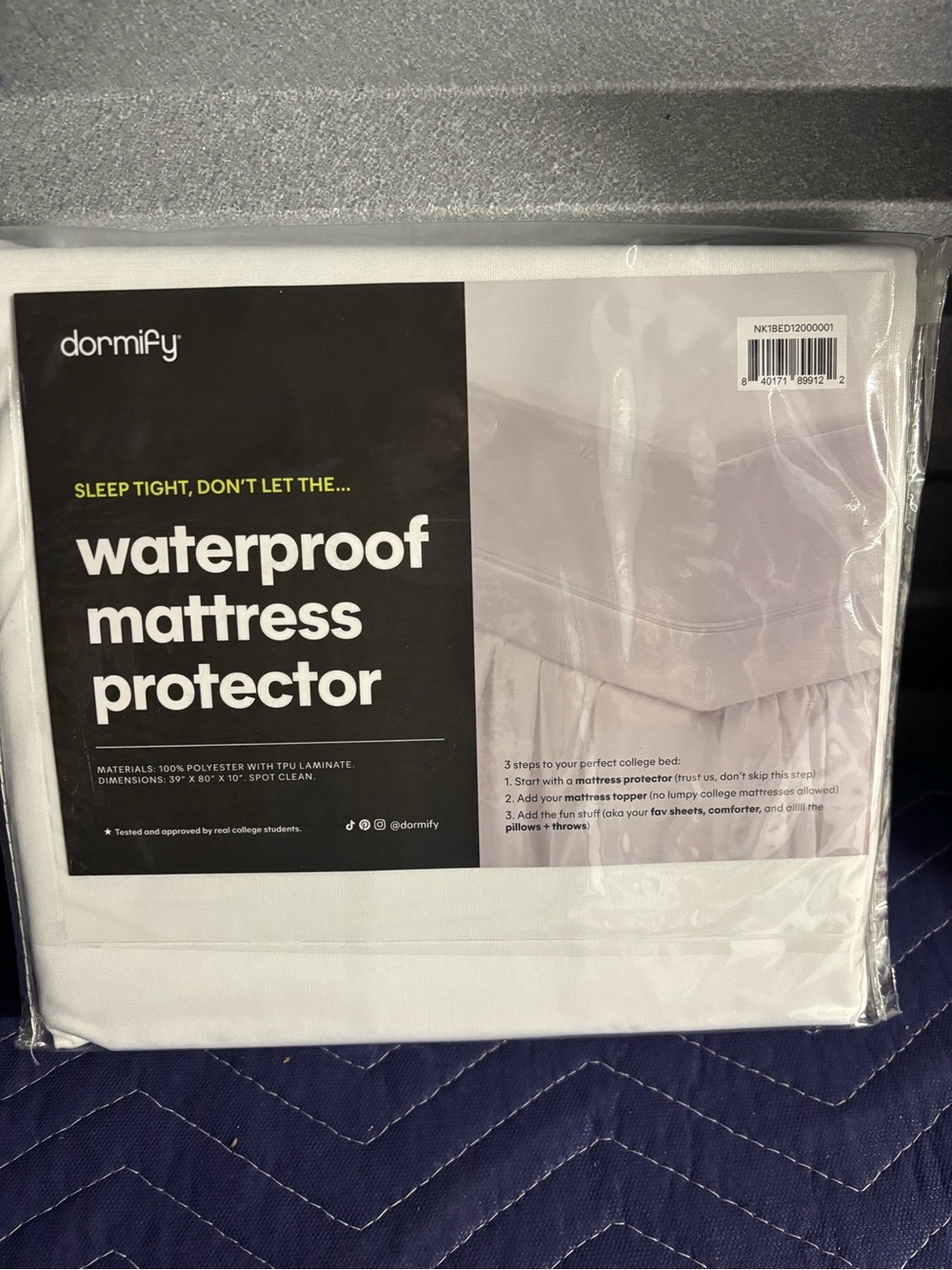 Dormify Waterproof Twin XL Mattress Protector - NWT - #3